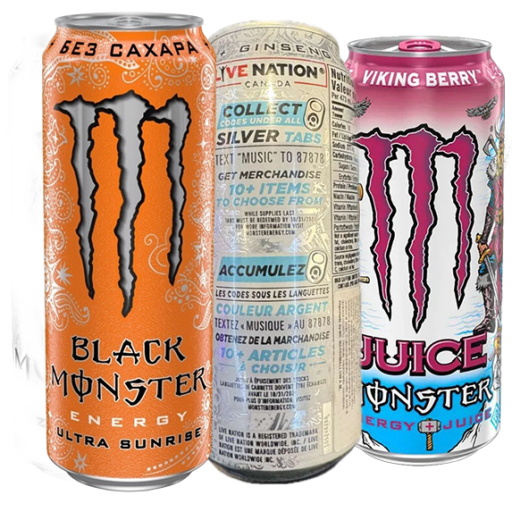 Monster Energy Special Box: Black Monster Ultra Sunrise + Viking Berry + Ultra Live Nation