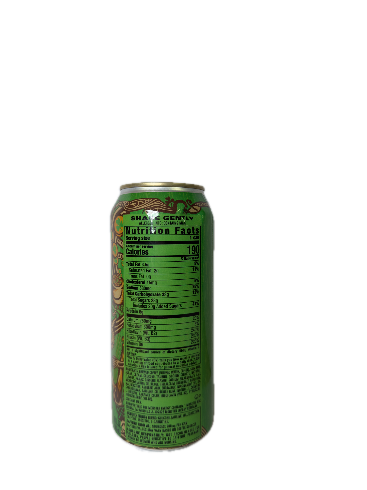 Monster Energy Java Irish Creme SALES SAMPLE (USA)