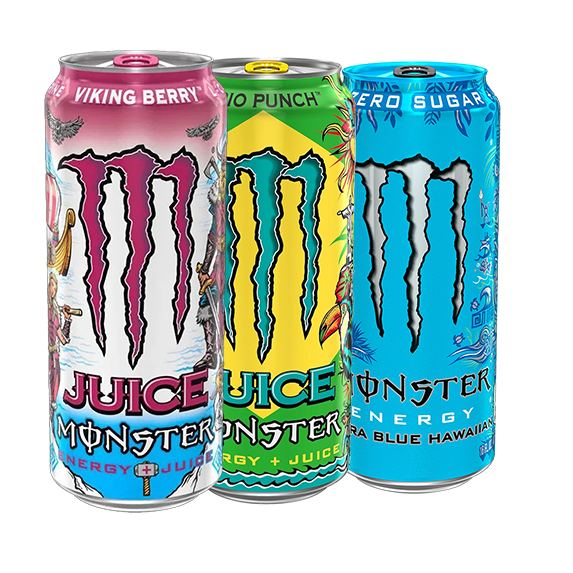 Monster Energy Variety Pack Mix USA Viking Berry + Rio Punch + Ultra Blue Hawaiian
