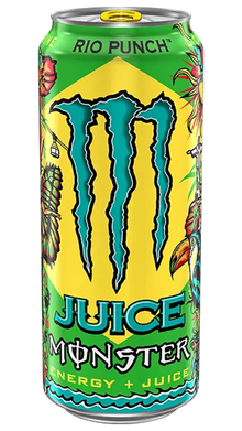 Monster Energy juice Rio Punch * sku: 1023 N (VERY DENT CANS!!!)