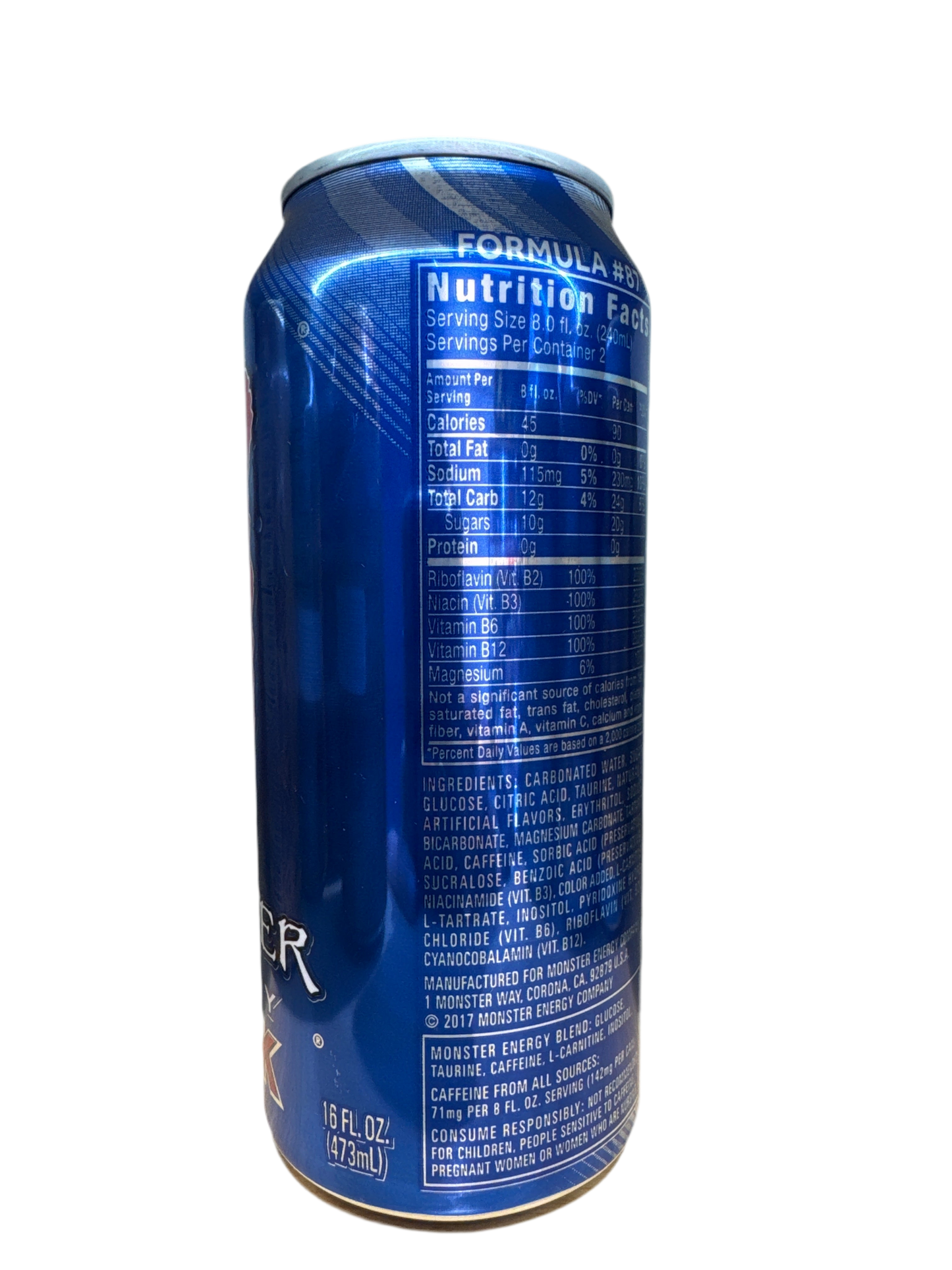 Monster Energy GRONK 87 Blue sku 0717N (micro dents) 