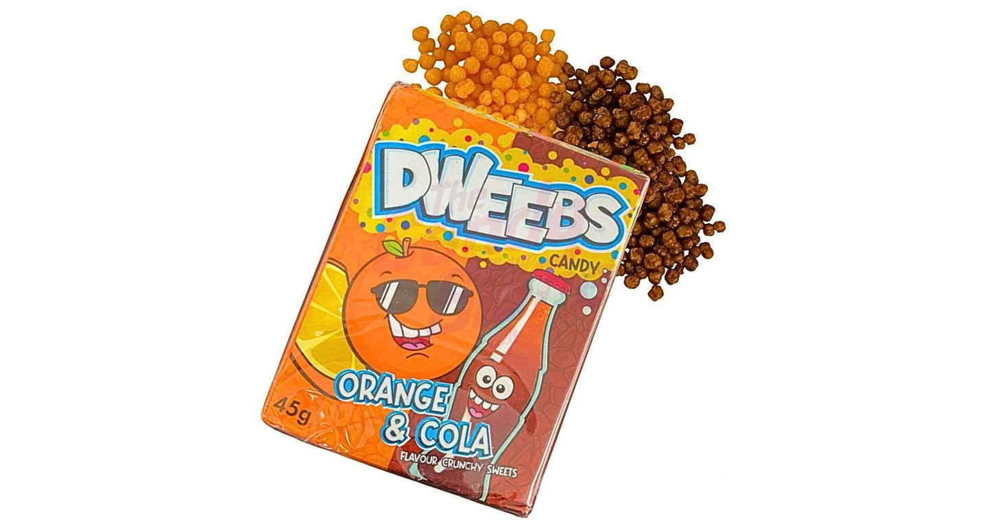 Dweebs Orange & Cola - Caramelline fruttate doppio gusto Arancia & Cola (45g)