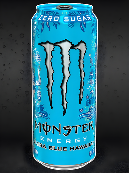 Monster Energy Ultra Blue Hawaiian (USA) [473ml] (colored top)
