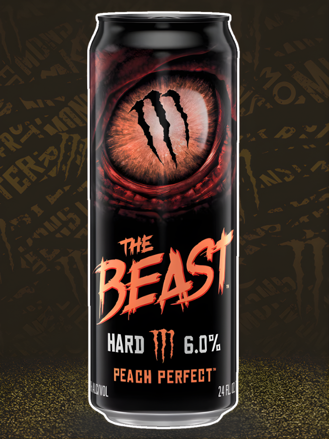 Monster The Beast Unleashed Peach Perfect 355ml FULL (cans with dents)