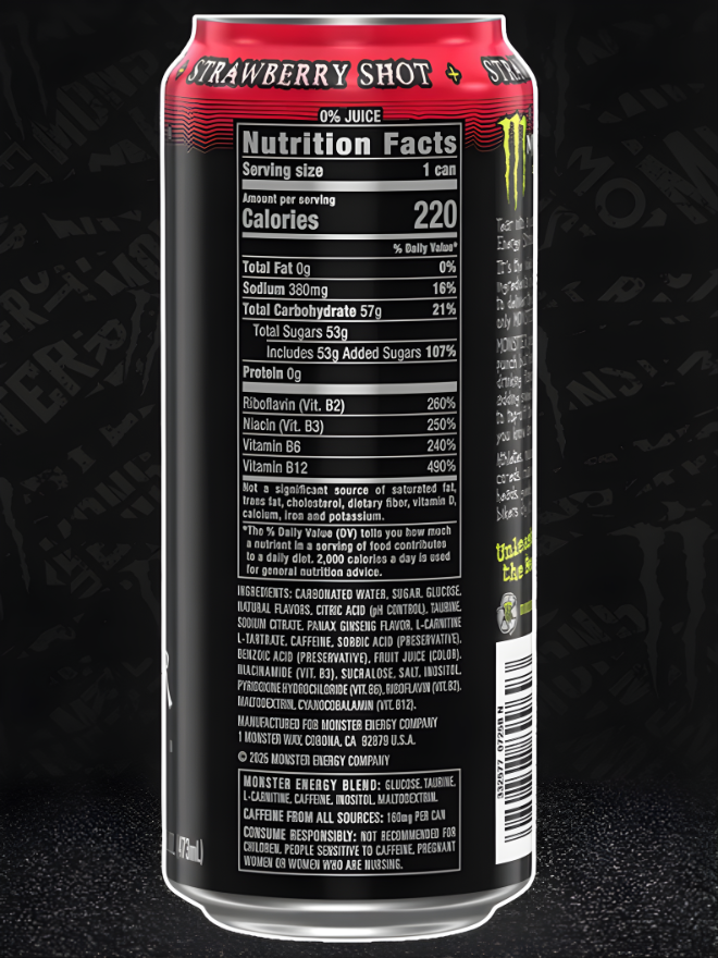 2026 Monster Energy Strawberry Shot [473ml]
