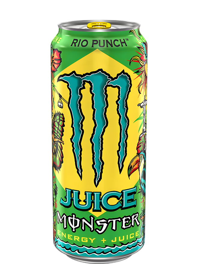Monster Energy juice Rio Punch * sku: 1023 N (VERY DENT CANS!!!)