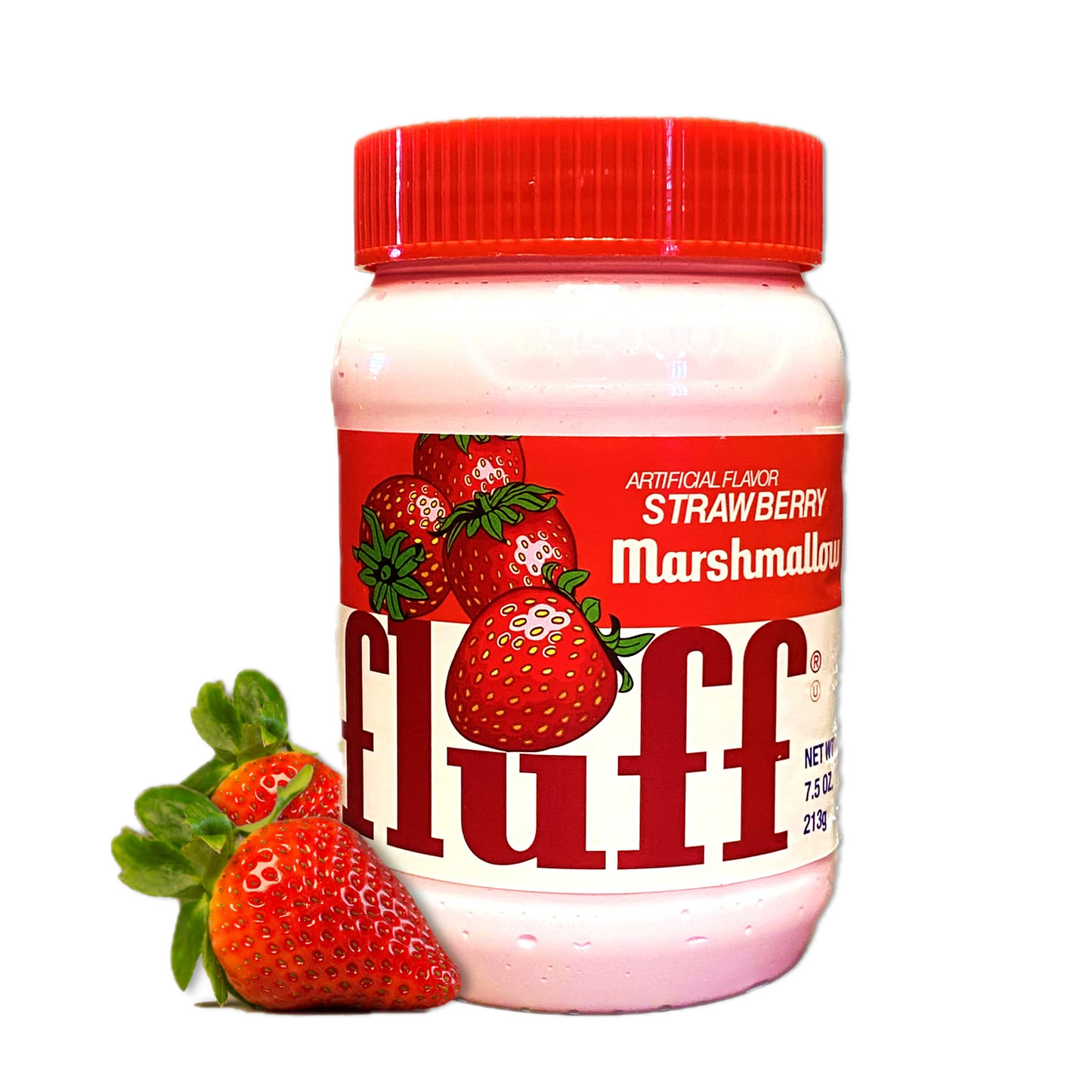 Fluff Marshmallow Strawberry (USA) - Spreadable marshmallow cream Strawberry flavor [213g]