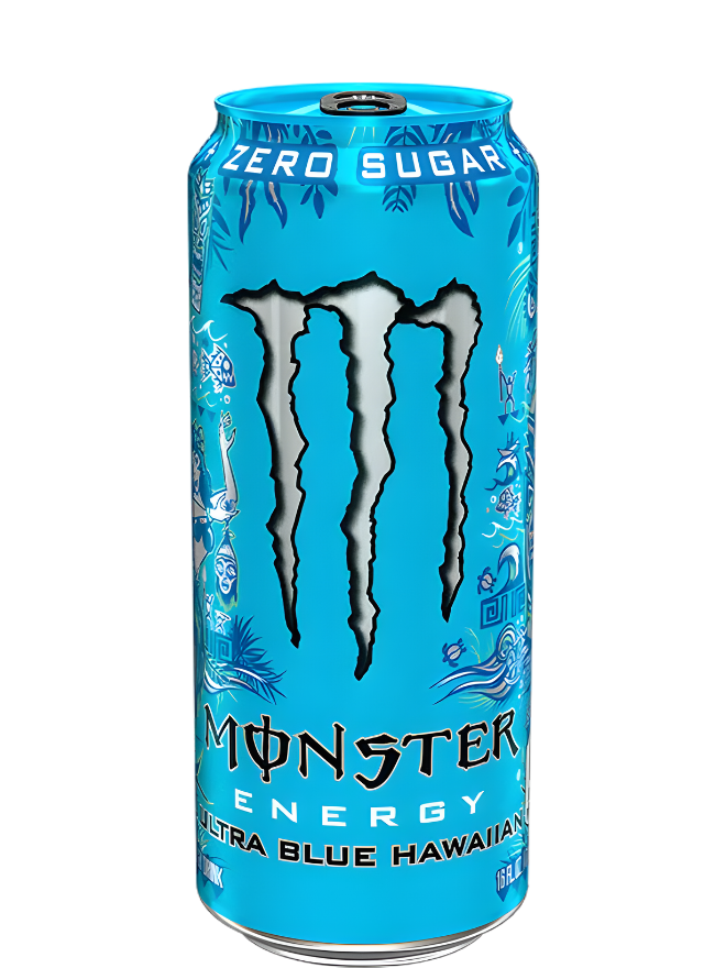 Monster Energy Ultra Blue Hawaiian (USA) [473ml] (colored top)