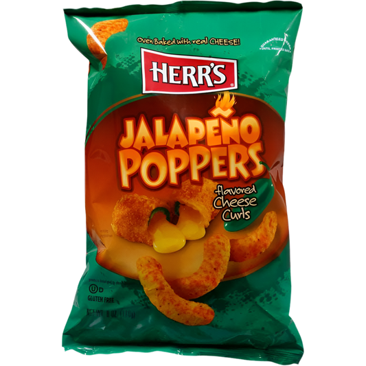 HERR'S Baked Cheese Curls Jalapeño (113g)