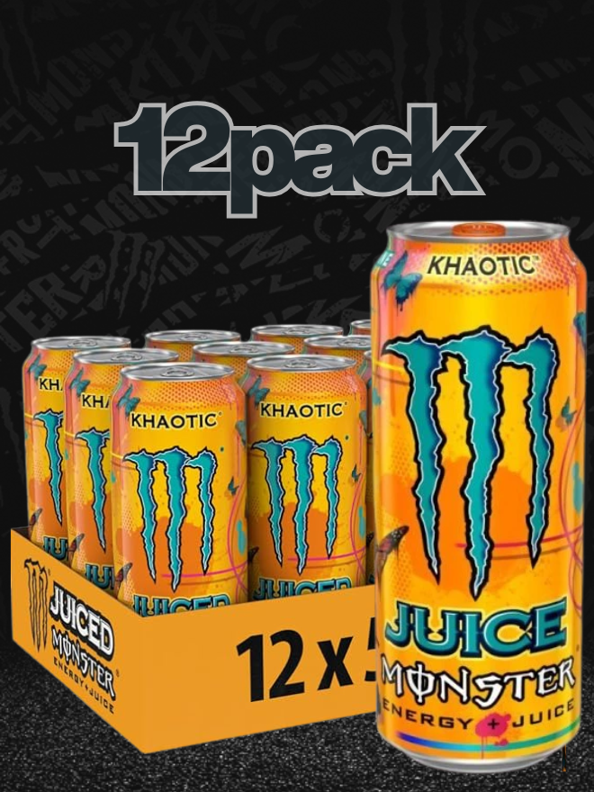 Monster Energy Juiced Khaotic [12 X 500ml] IVA INCLUSA