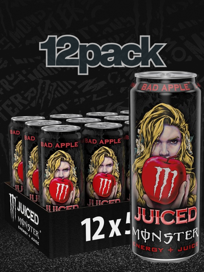 Monster Energy Juiced Bad Apple [12 X 500ml] IVA INCLUSA