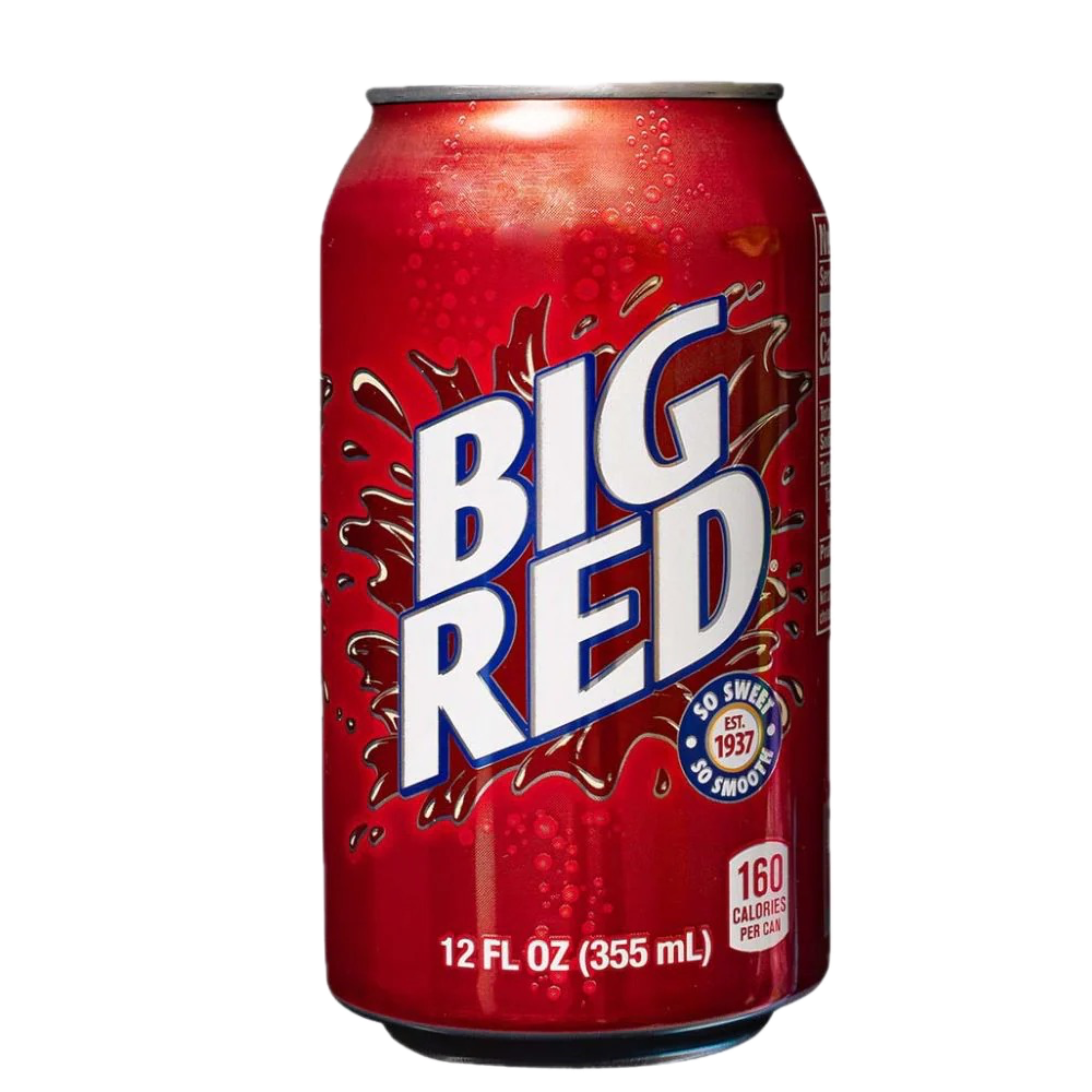 Big Red Soda (USA) - Bibita frizzante analcolica Gusto Ciliegia e Vaniglia [355ml]