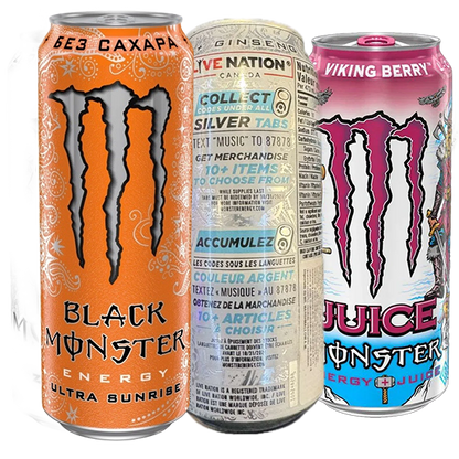 Monster Energy Special Box: Black Monster Ultra Sunrise + Viking Berry + Ultra Live Nation
