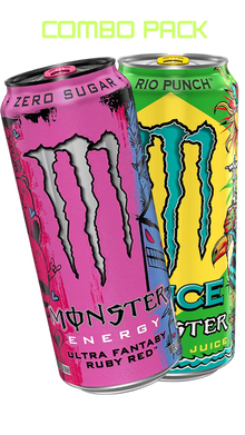 COMBO PACK MONSTER ENERGY ( RIO PUNCH + RUBY RED ) [473ml]