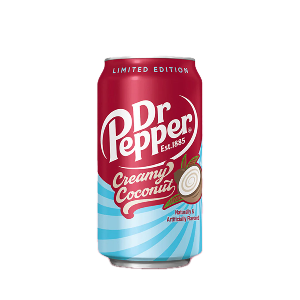 Dr Pepper Creamy Coconut USA - Bevanda analcolica al cocco (355ml)