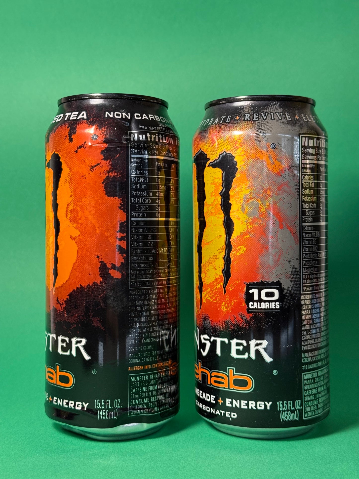 Monster Energy Rehab Orangeade FULL + EMPTY (USA) [458ml] **DENTS