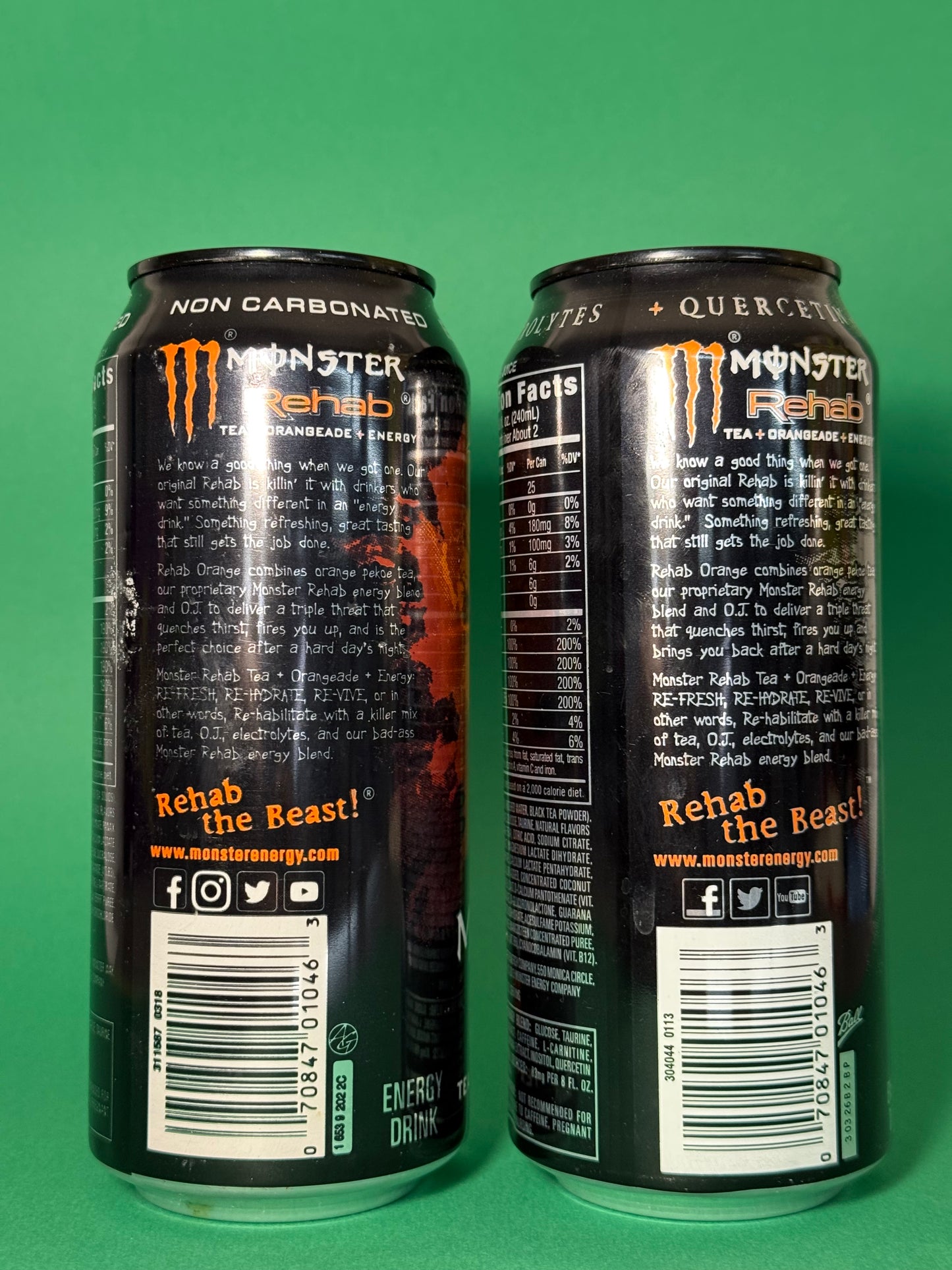 Monster Energy Rehab Orangeade FULL + EMPTY (USA) [458ml] **DENTS