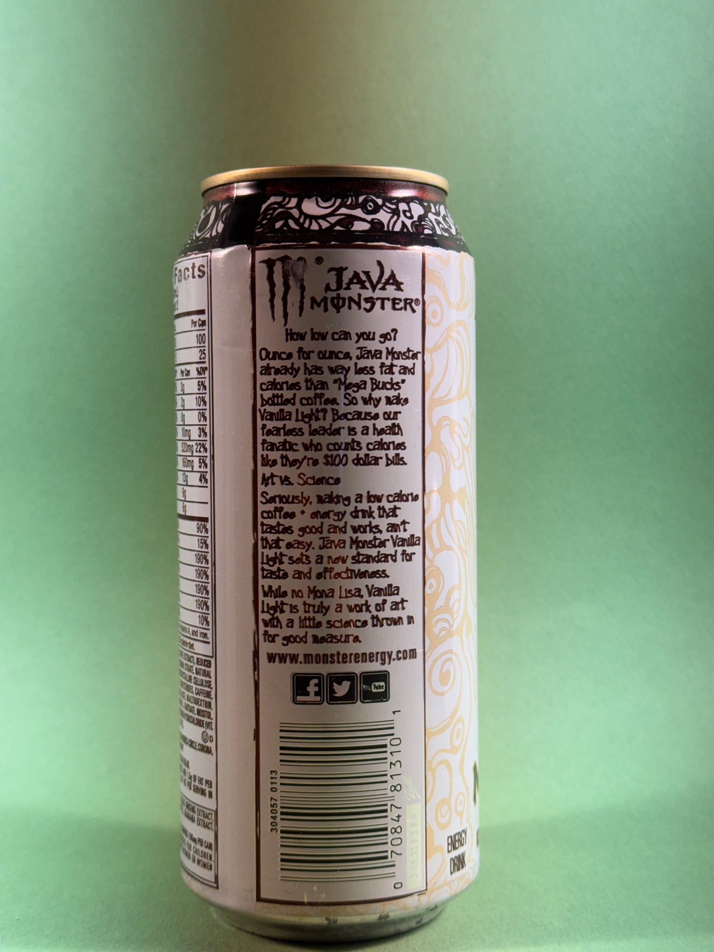 Monster Energy Java Vanilla Light Old Design (2013 Edition)#A1