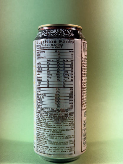 Monster Energy Java Vanilla Light Old Design (2013 Edition)#A1