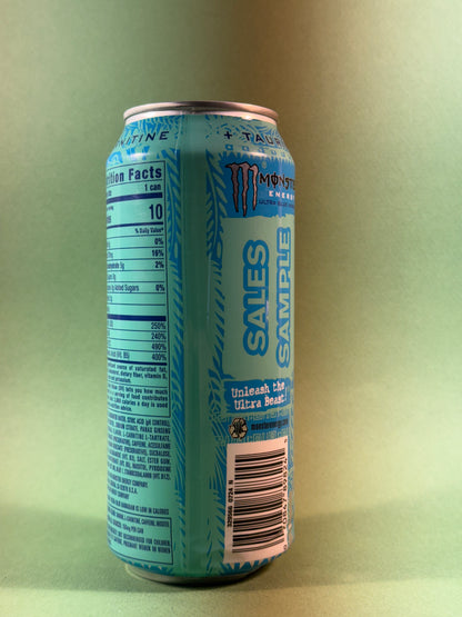 Monster Energy Ultra Blue Hawaiian SALES SAMPLE (USA) [**DENTS**] 