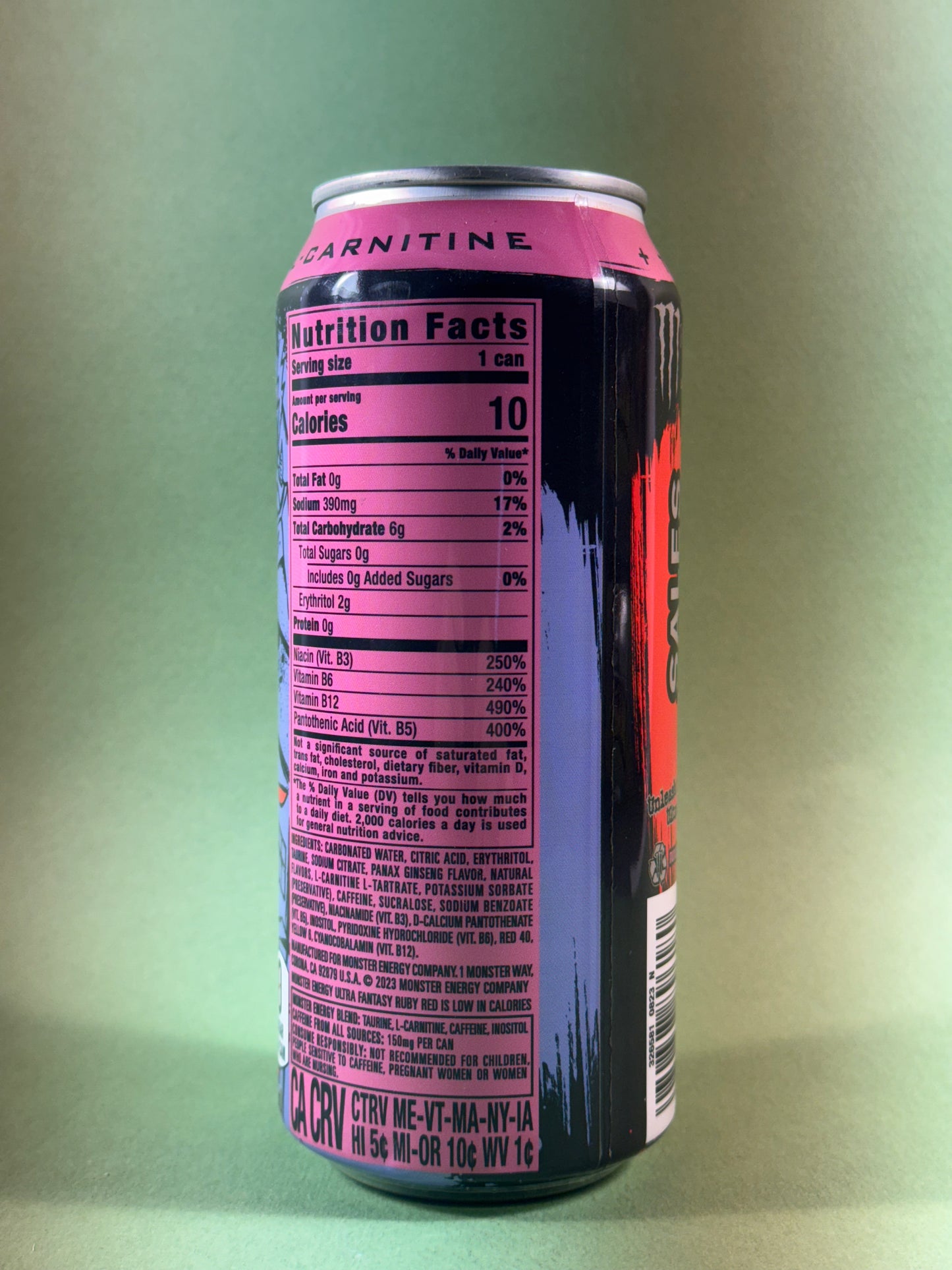 Monster Energy Ultra Fantasy Ruby Red Sales Sample [#A1] 