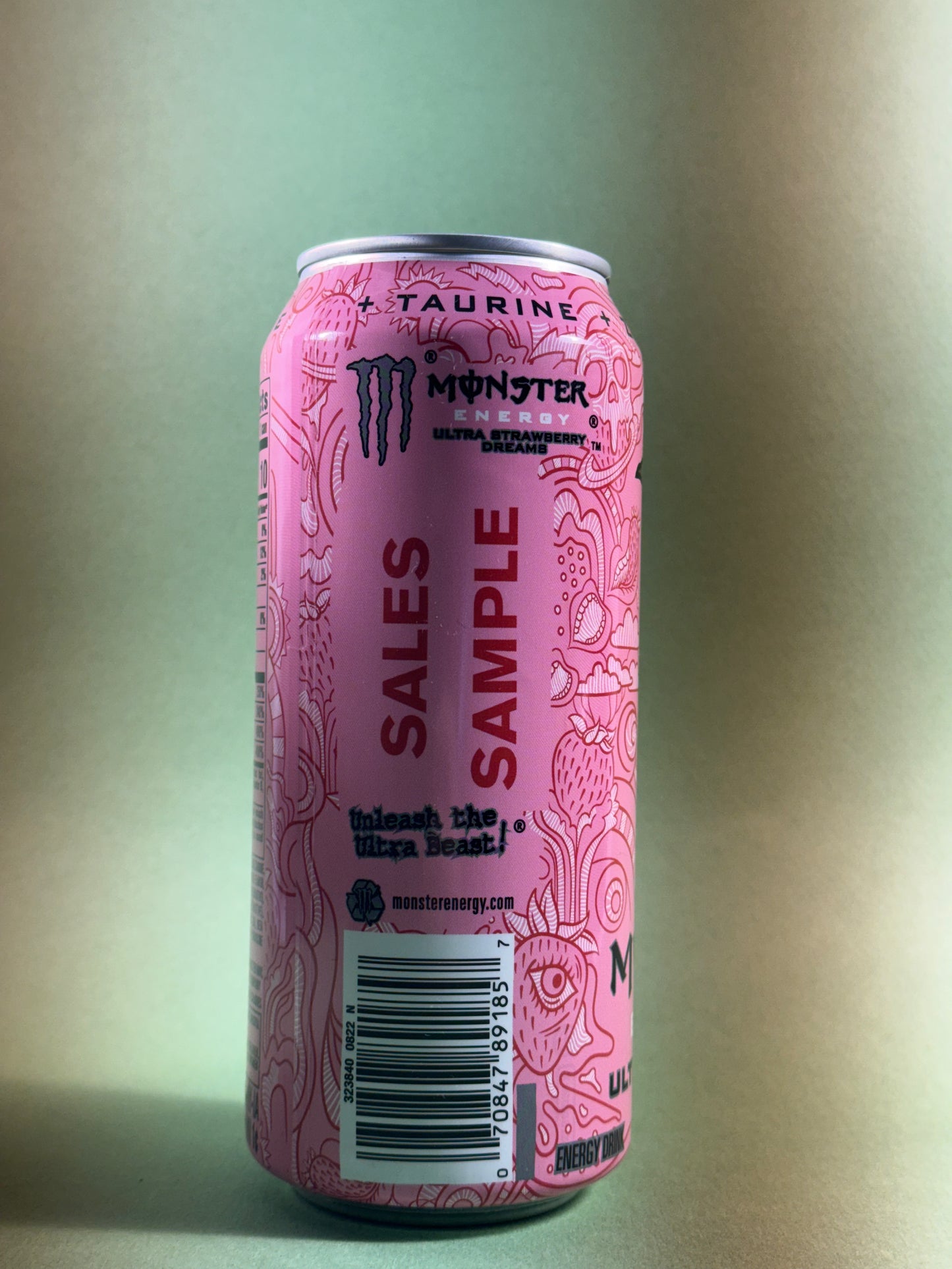 Monster Energy Ultra Strawberry Dreams Sales Sample [#A2] 