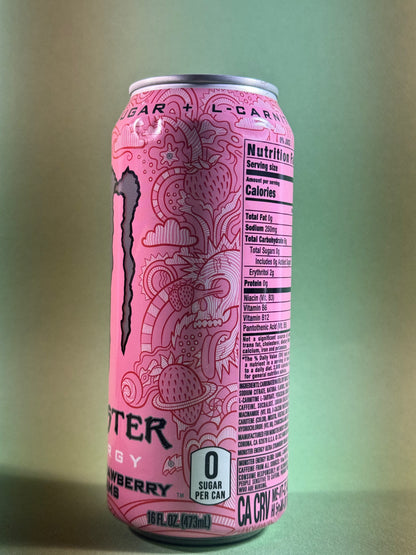 Monster Energy Ultra Strawberry Dreams Sales Sample [#A2] 