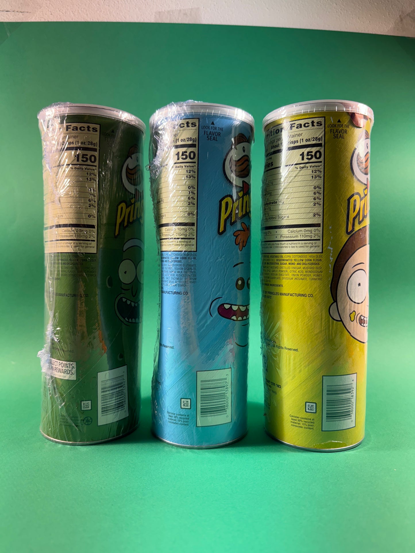 Pringles Rick and Morty Complete Set Limited Edition