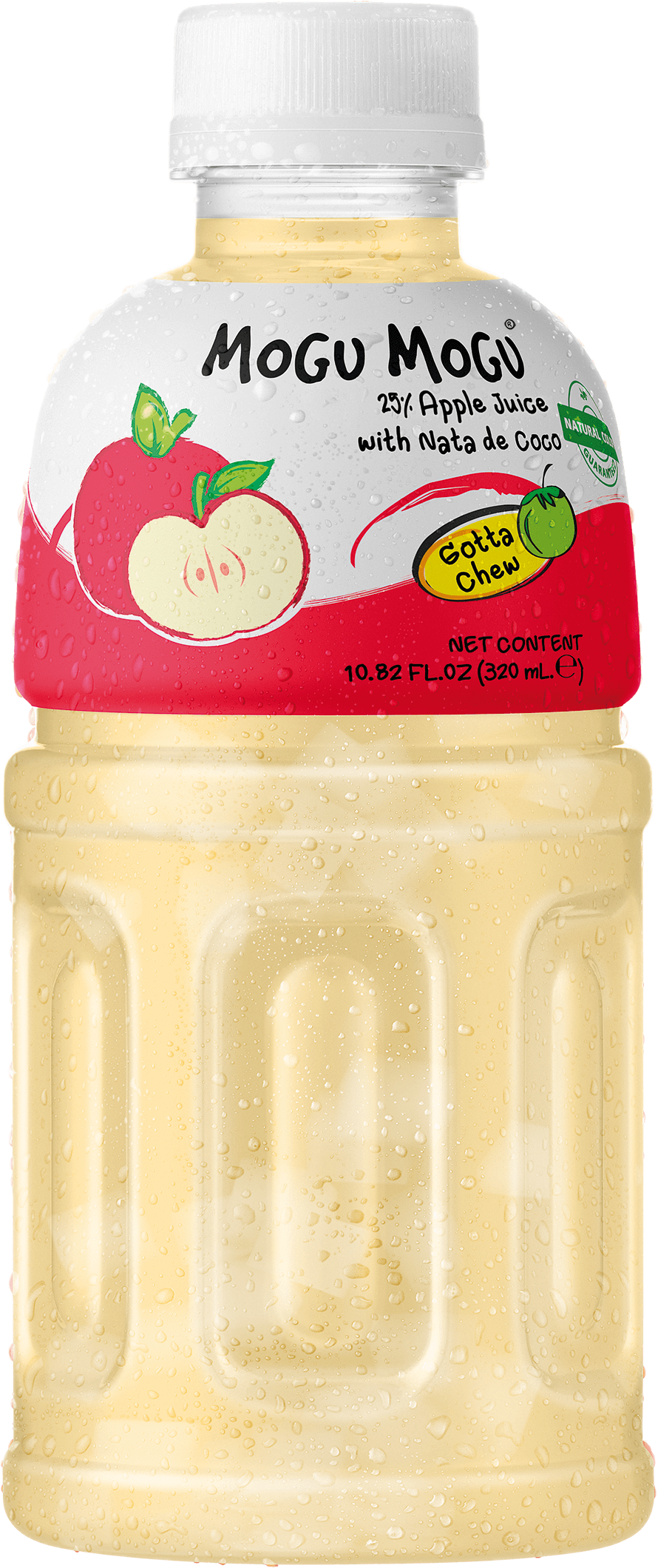 Mogu Mogu Apple - Succo di frutta gusto mela con pezzettini di nata de cocco (320ml)