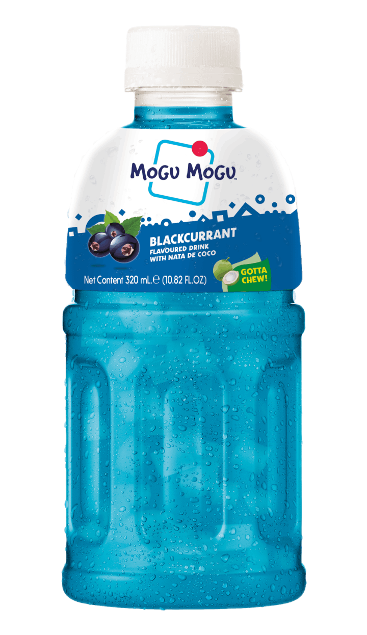 Mogu Mogu Blackcurrant - Succo di lampone con pezzettini di nata de cocco (320ml)