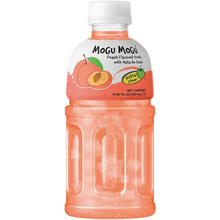 Mogu Mogu Peach - Succo di frutta gusto Pesca con pezzettini di nata de cocco (320ml)