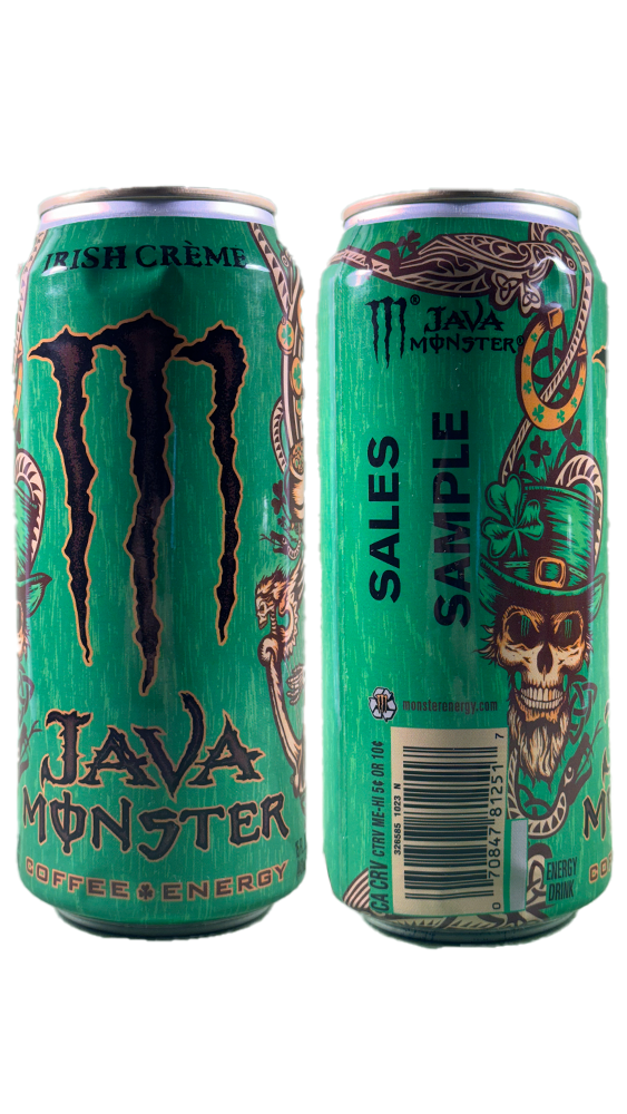 Monster Energy Java Irish Crème Sales Sample