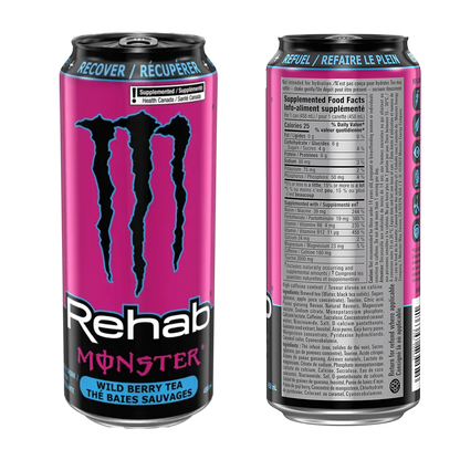 Monster Energy Recover Rehab Wild Berry Tea  [458ml] Canada