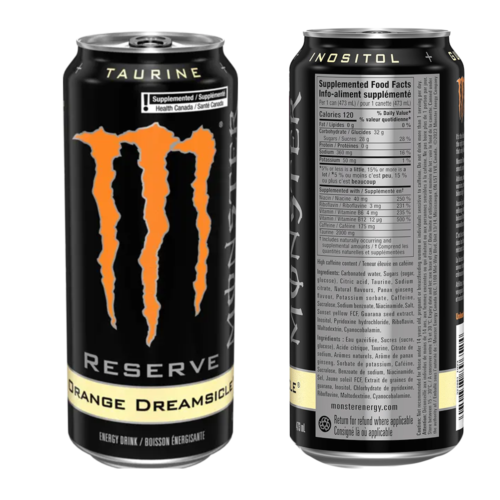 Monster Energy Reserve Orange Dreamsicle [473ml] Canada