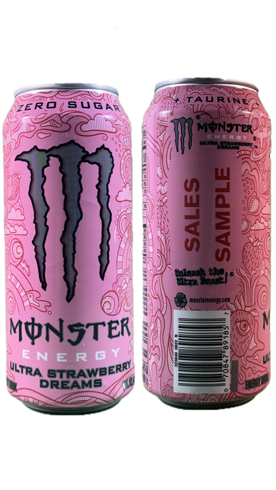 Monster Energy Ultra Strawberry Dreams Sales Sample [#A1]