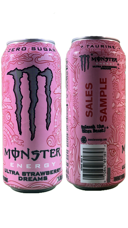 Monster Energy Ultra Strawberry Dreams Sales Sample [#A1]