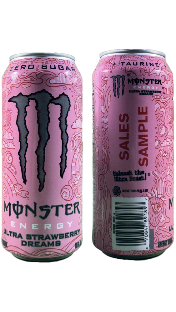 Monster Energy Ultra Strawberry Dreams Sales Sample [#A2]