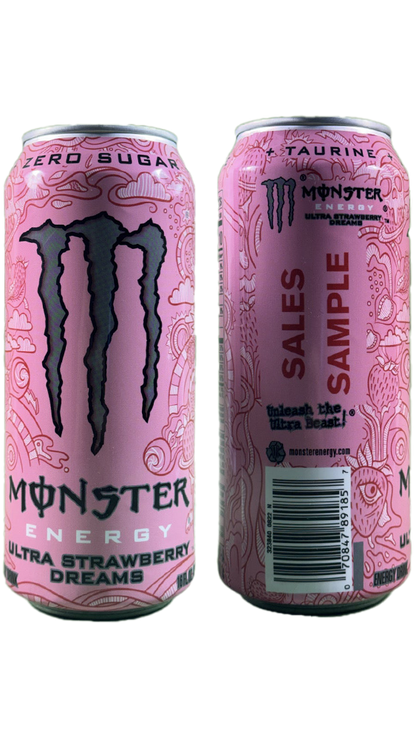 Monster Energy Ultra Strawberry Dreams Sales Sample [#A2]