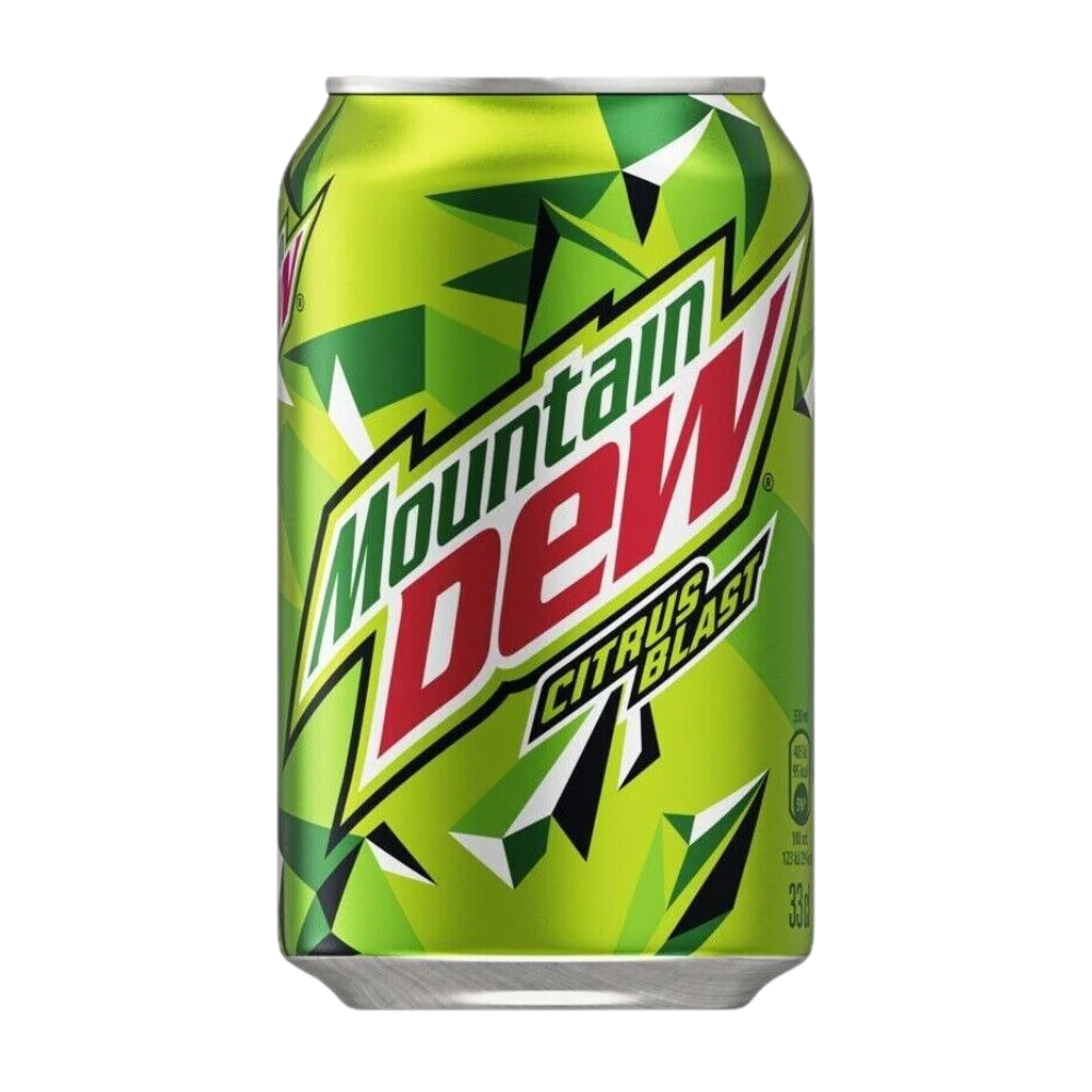 Mountain Dew Citrus Blast - Bevanda Frizzante agli agrumi (Limone e Arancia) [330ml]
