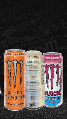 Monster Energy Special Box: Black Monster Ultra Sunrise + Viking Berry + Ultra Live Nation