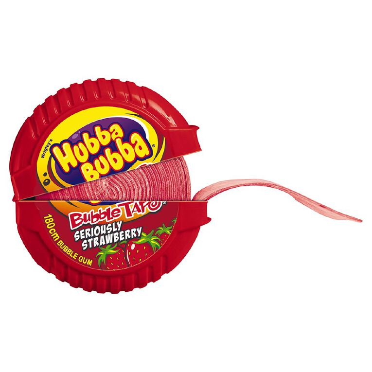 Hubba Bubba Mega Long Strawberry - Gomma da masticare gusto Fragola 180cm-56g)