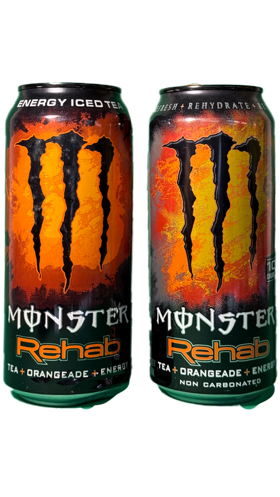 Monster Energy Rehab Orangeade FULL + EMPTY (USA) [458ml] **DENTS