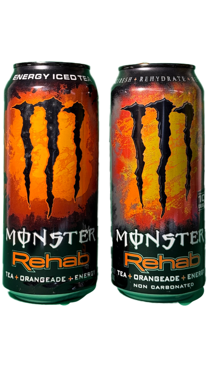 Monster Energy Rehab Orangeade FULL + EMPTY (USA) [458ml] **DENTS
