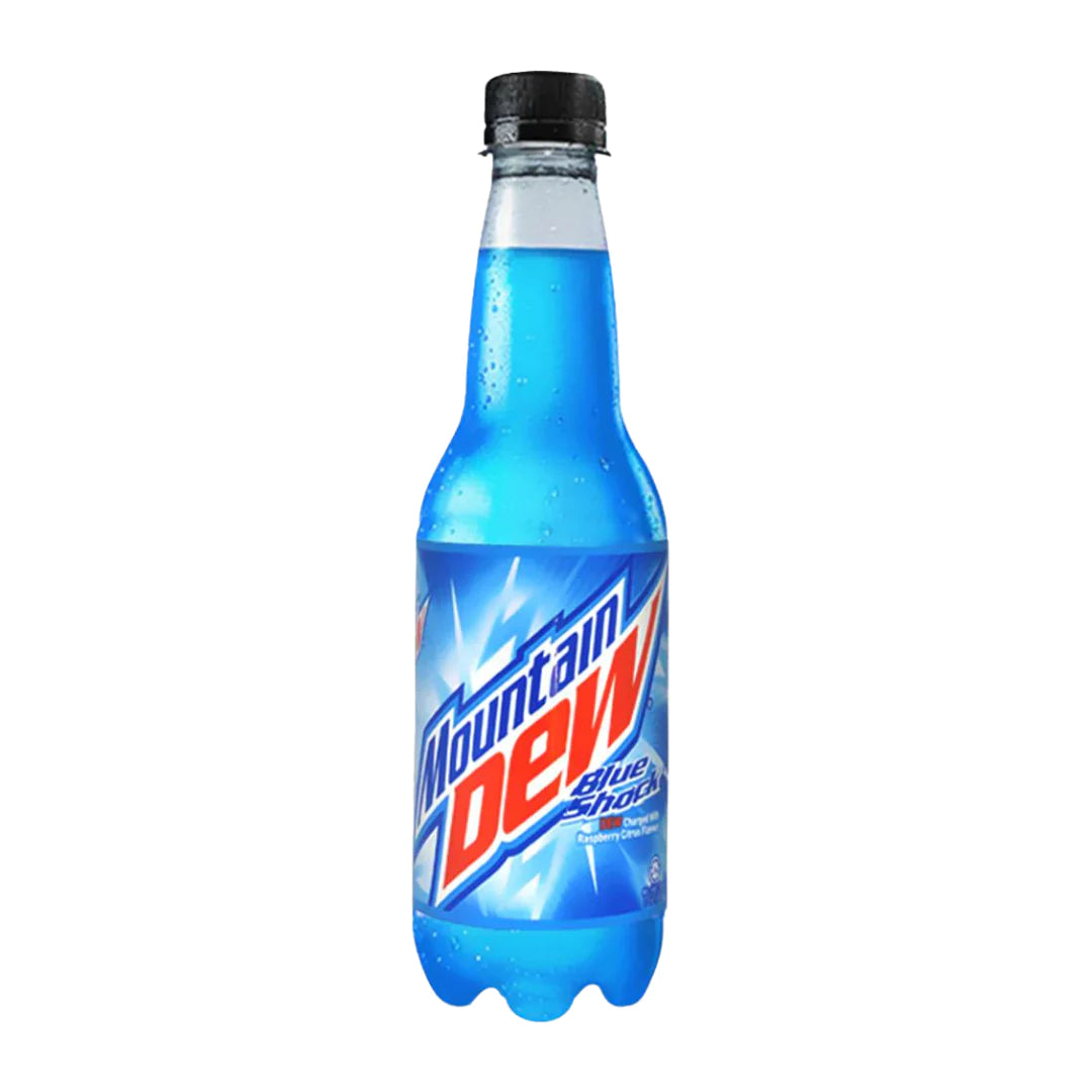 Mountain Dew Blue Shock Malaysia - sparkling raspberry drink (400ml)