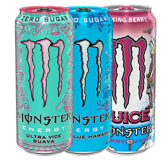 Monster Energy Variety Pack Guava + Hawaiian + Viking