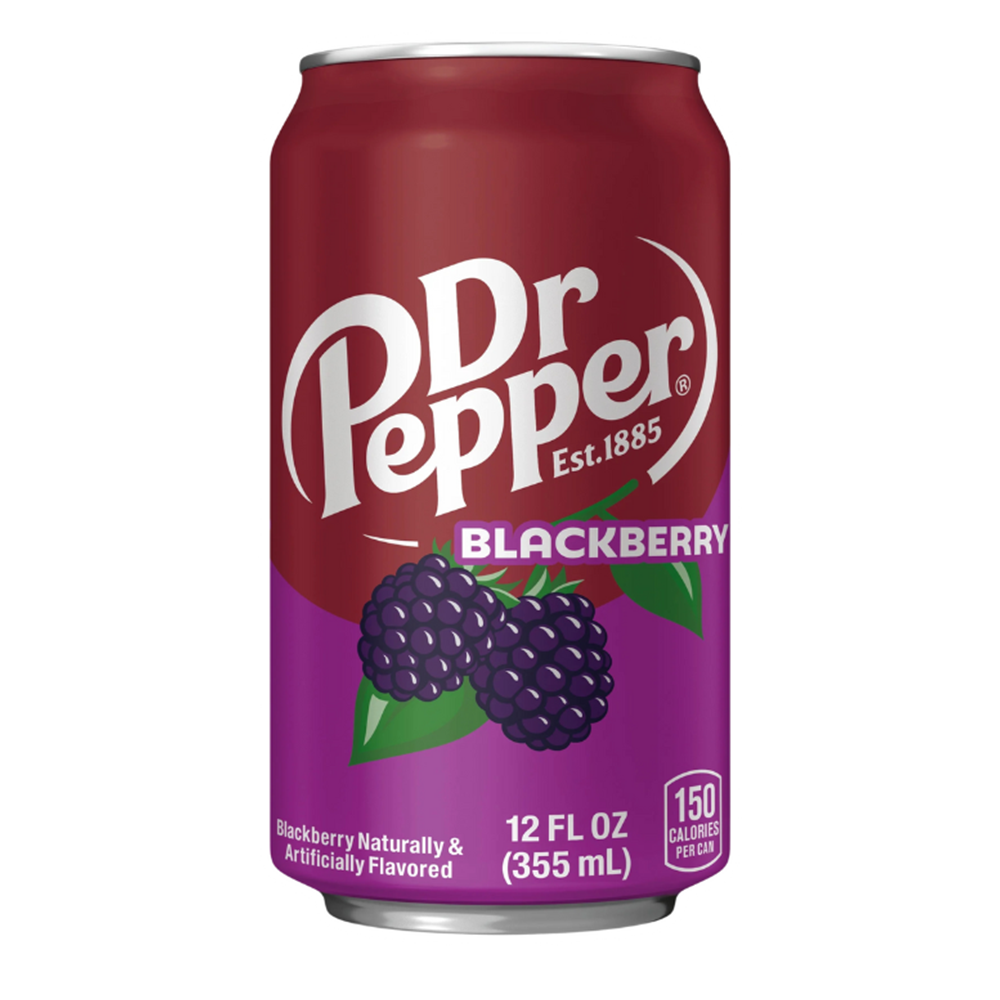 Dr Pepper BlackBerry (USA) - Bevanda analcolica alle more [355ml]