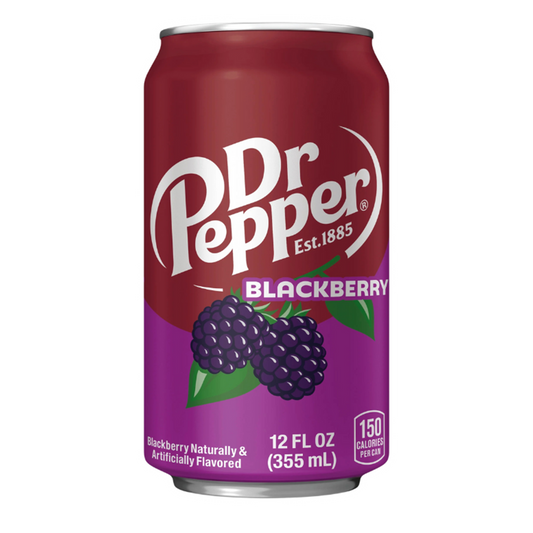 Dr Pepper BlackBerry (USA) - Bevanda analcolica alle more [355ml]