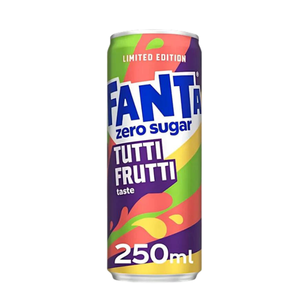 Fanta Tutti Frutti Limited Edition Sugar Free - Fanta gusto Tutti Frutti Senza Zucchero [250ml]