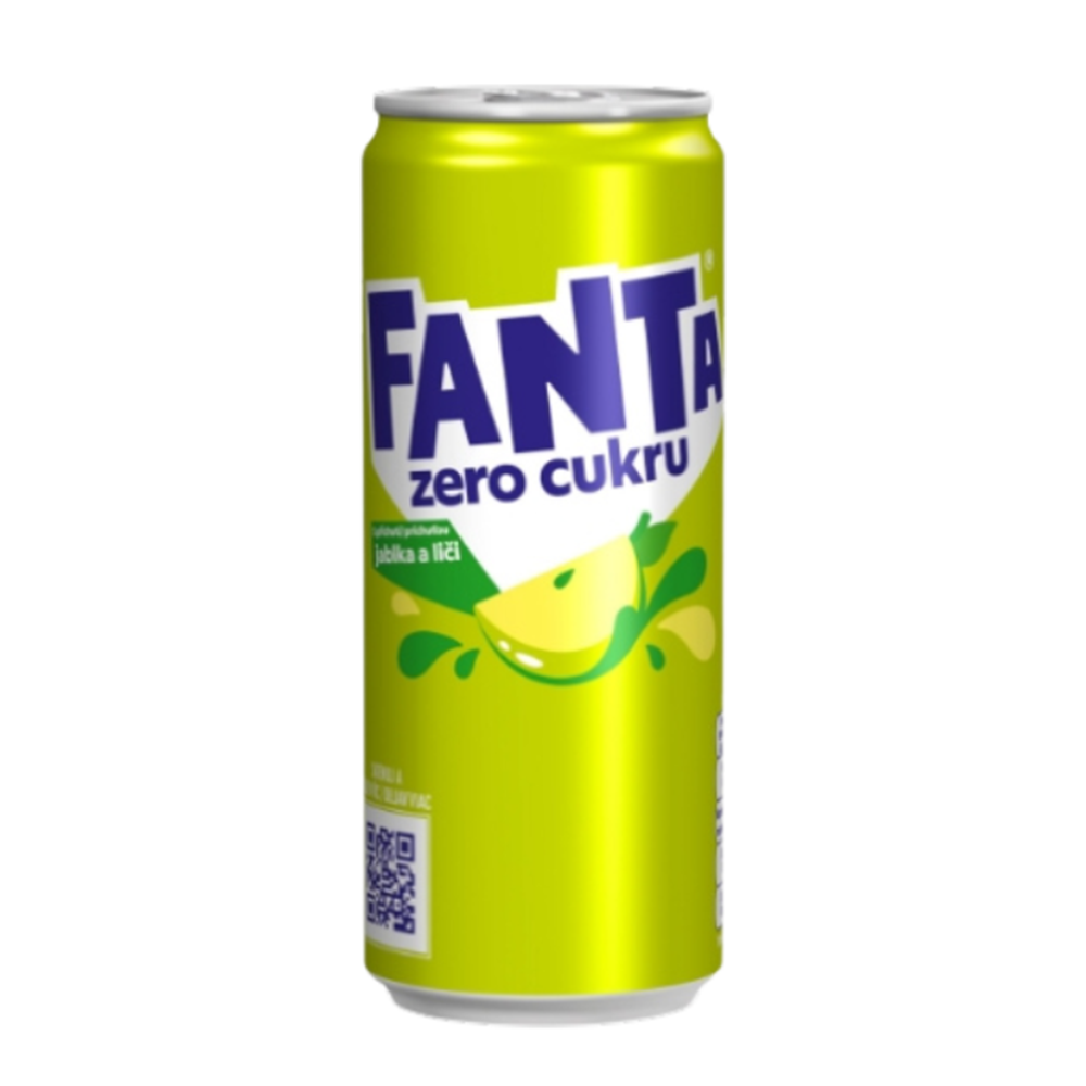 Fanta Green Apple & Licii  Sugar Free - Fanta gusto mela verde e licii Senza Zucchero [330ml]