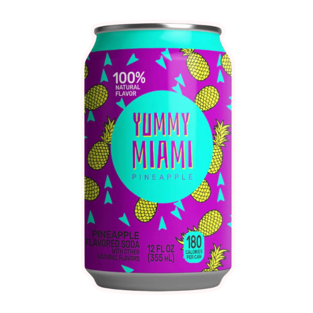 Yummy Miami Pineapple (USA) - Bibita analcolica frizzante al gusto di ananas [335ml]